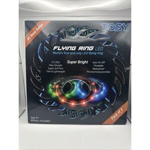 TOSY Flying Ring - 12 LEDs,‎ Super Bright, 3x LED (Red, Green, Blue) New In Box